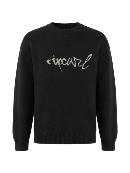 Pulover Rip Curl tricotate cu autograf negru