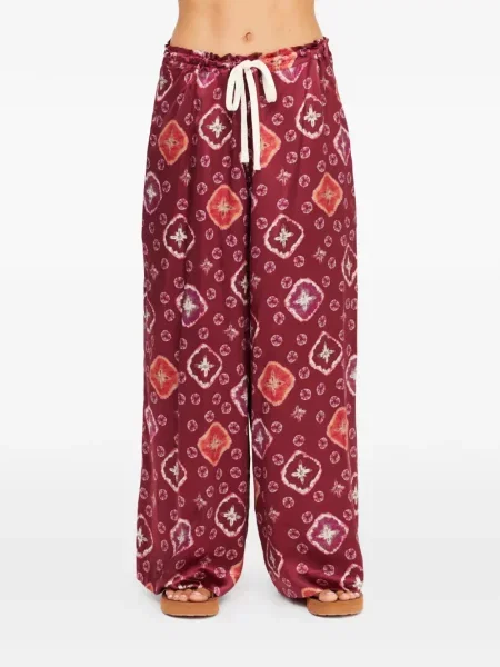 Pantaloni The Upside de mătase maro