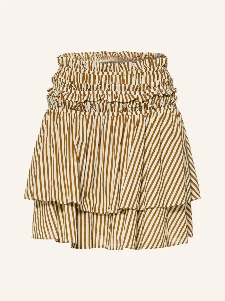 Allsaints Sukně Kali S Volánky / režná hnědá