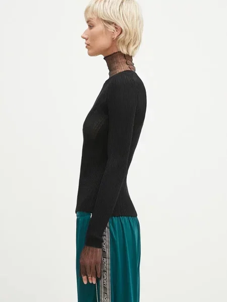 Sportmax sweter wełniany Derris czarny