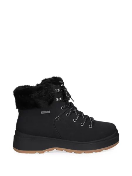 Garnitură de blană botine Skechers cu șireturi din dantelă negru