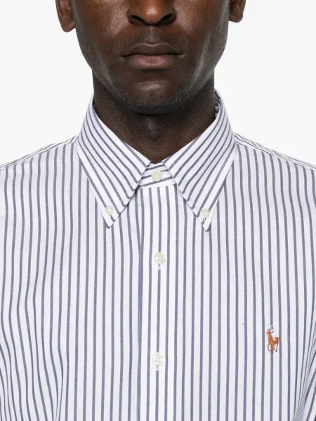 Cămașă Polo Ralph Lauren cu dungi alb