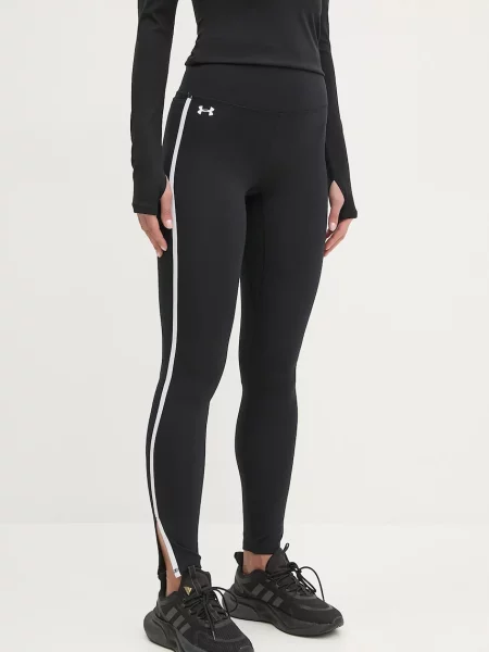 Under Armour Motion Piped fekete/fehér/fehér női leggings. Méret: M fekete
