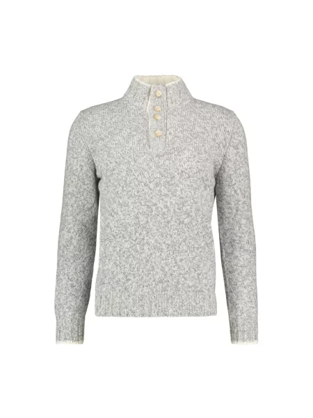 Sweter z golfem Gran Sasso szary