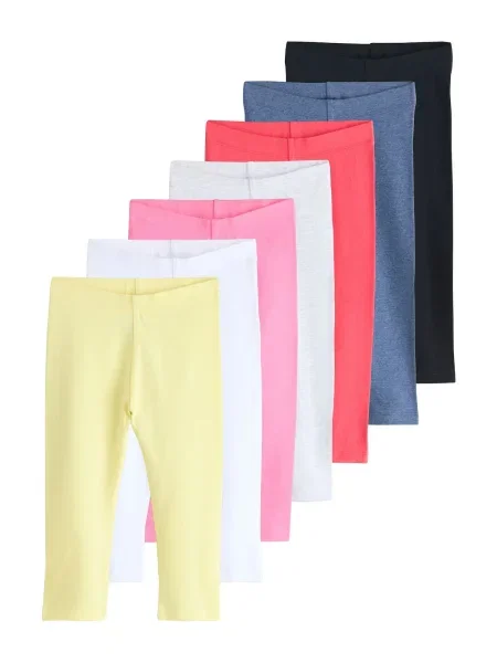 Next Leggings albastru închis / galben deschis / gri deschis / corai / roz / negru alb