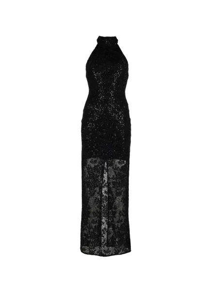 Rochie maxi Alice + Olivia cu paiete negru