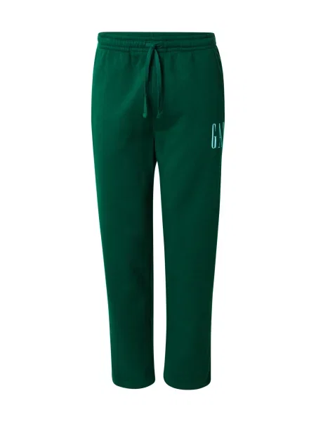 Pantaloni sport Gap cu autograf verde