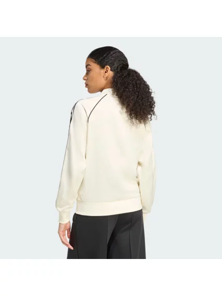 Satynowa bluza dresowa Adicolor SST biała