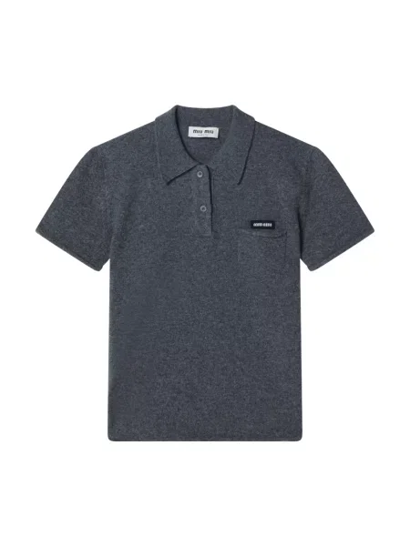 Polo Miu Miu z kaszmiru szare
