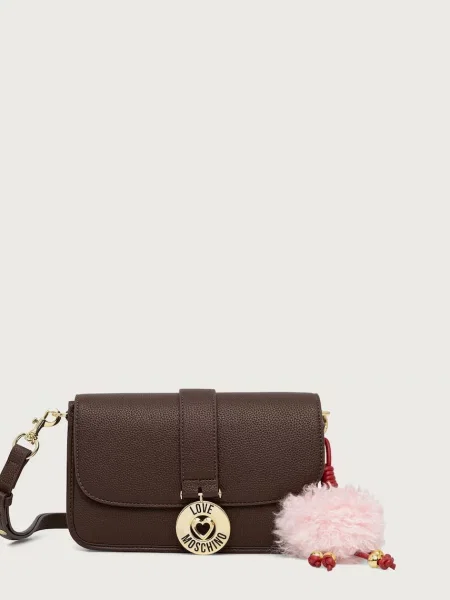 Love Moschino geantă poștaș pentru femei maro
