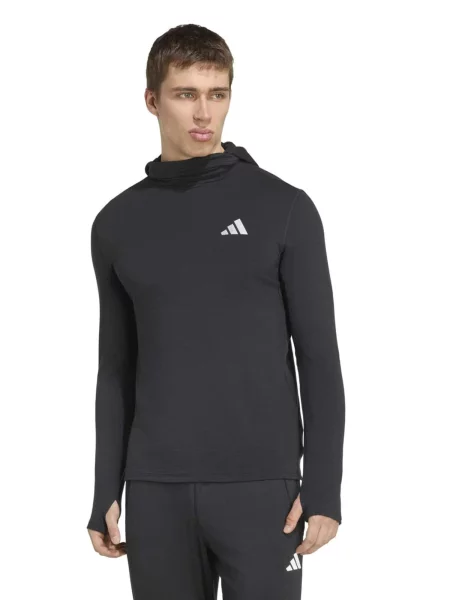 ADIDAS PERFORMANCE Športová mikina svetlosivá čierna