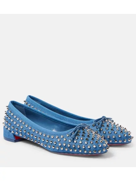Baleríny Christian Louboutin modré