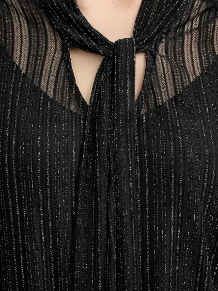 Блузка Morgan візерунок TEVAL чорний