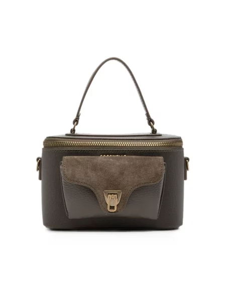Torebka crossbody Coccinelle skórzana zielona