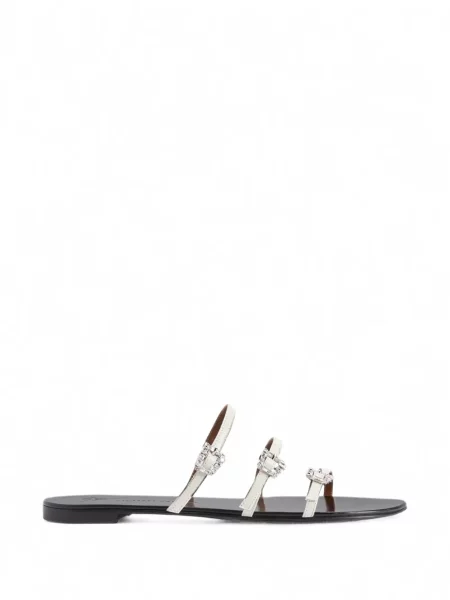 Sandale Giuseppe Zanotti din piele alb