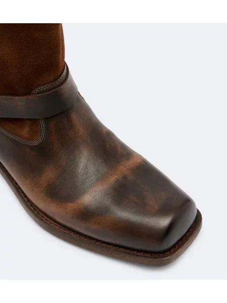 Botine Golden Goose din piele maro