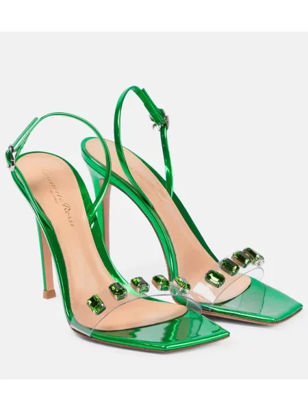 Sandale Gianvito Rossi din piele verde