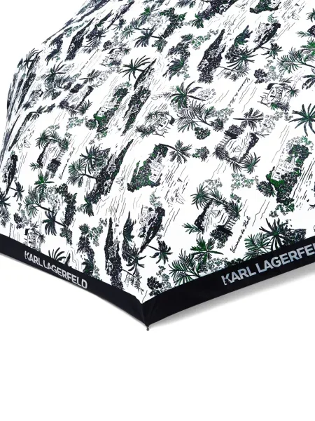 Umbrelă Karl Lagerfeld mini alb