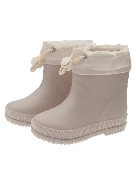 Детские резиновые сапоги Chicco бежевые