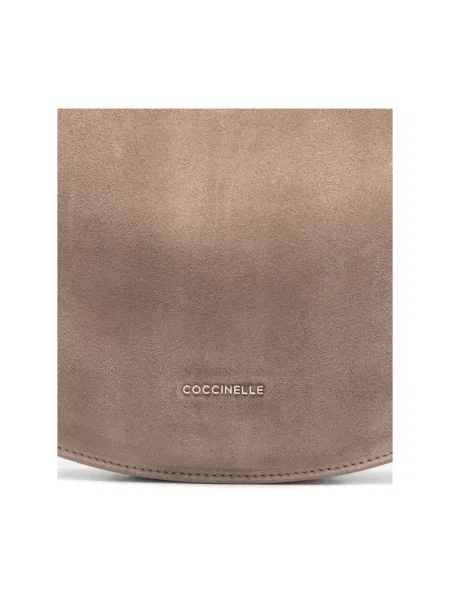 Torebka crossbody Coccinelle zamszowa beżowa