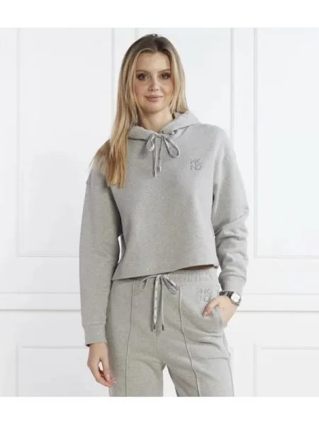 Weekend MaxMara Hanorac LIGHT GREY | Cropped Fit gri