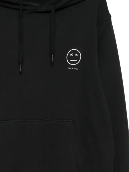 Hanorac cu glugă Rag & Bone negru