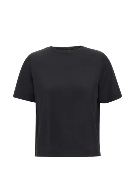 Scurt tricou Gran Sasso cu decolteu rotund negru