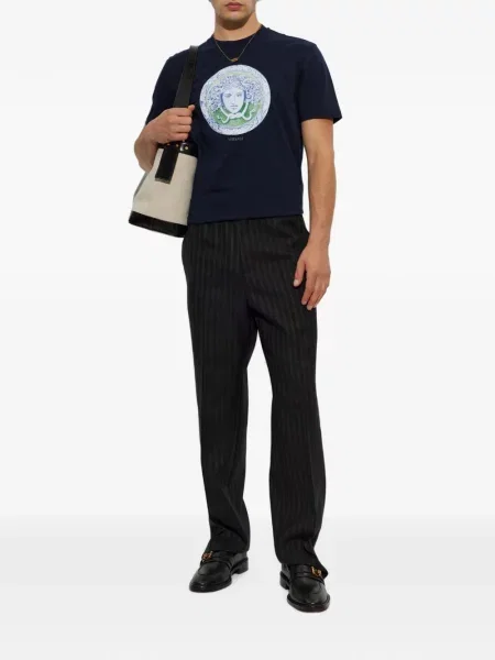 Tricou Versace cu imagine albastru