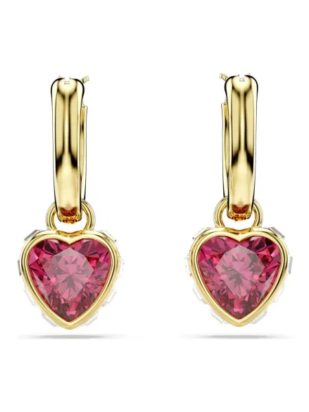 Swarovski Akcesoria Kobieta ONE SIZE Kolczyki Złote Serce Chroma żółty