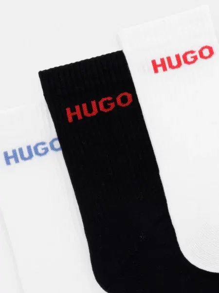 HUGO шкарпетки з бавовною 6P QS RIB LOGO CC