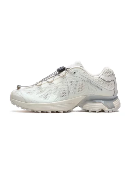 Lniane sneakersy Salomon beżowe