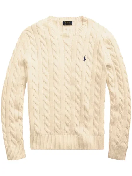 Плетено дънково яке Polo Ralph Lauren на цветя с принт синьо