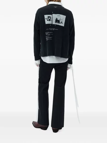 Lung tricou Ann Demeulemeester negru
