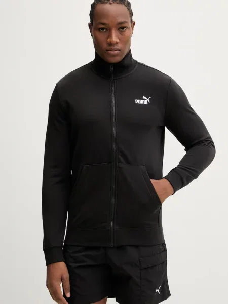 PUMA Hanorac Essentials No. 1 / alb negru