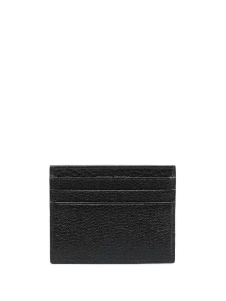 Iš natūralios odos piniginė Giorgio Armani juoda