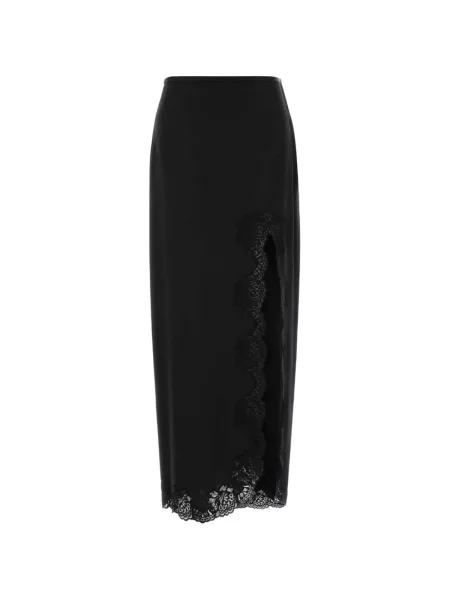 Fustă Valentino Garavani din satin negru
