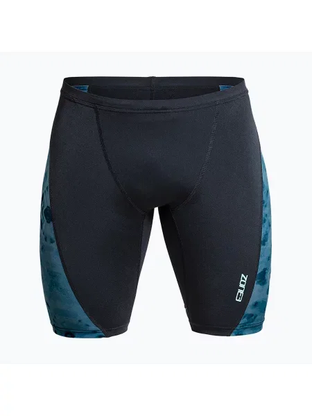 Мъжки шорти за плуване тип клин Performance Speed teal tie dye черно