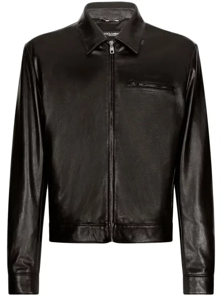Geanta de piele Dolce & Gabbana negru