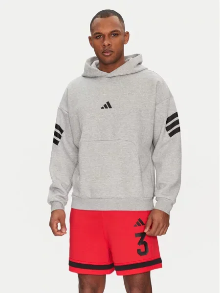 Adidas Bluza Z Kapturem grau szara