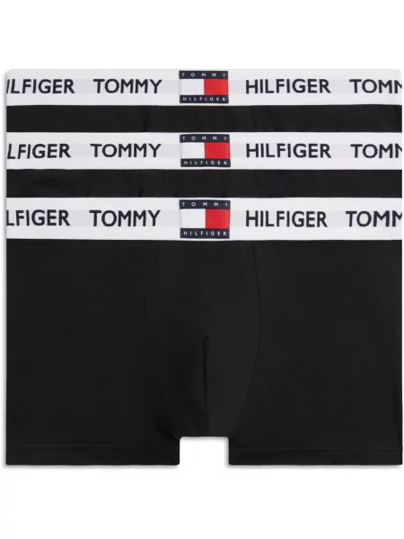Boxeralsó Tommy Hilfiger Trunk 3 pairs black / black / black. Méret: S fekete