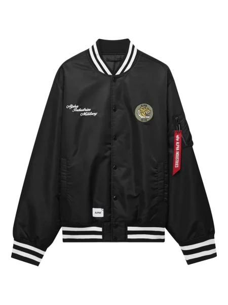 Яке тип бомбър Alpha Industries с тигров принт черно