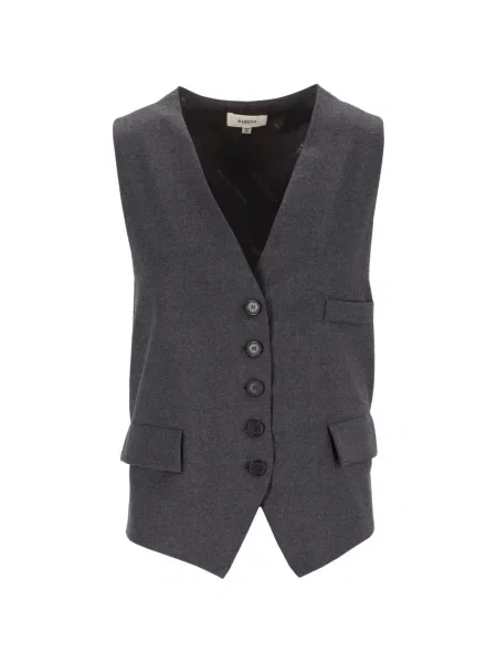 Vestă Barena de flanelă gri