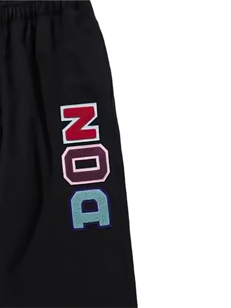 Pantaloni A Bathing Ape® alergare cu autograf negru