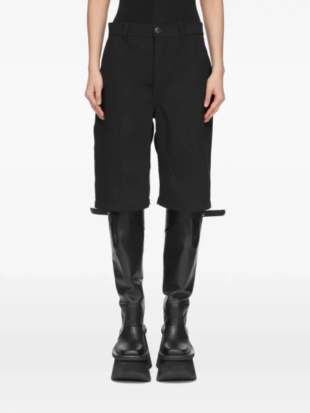 Vlněné business kraťasy Rick Owens černé