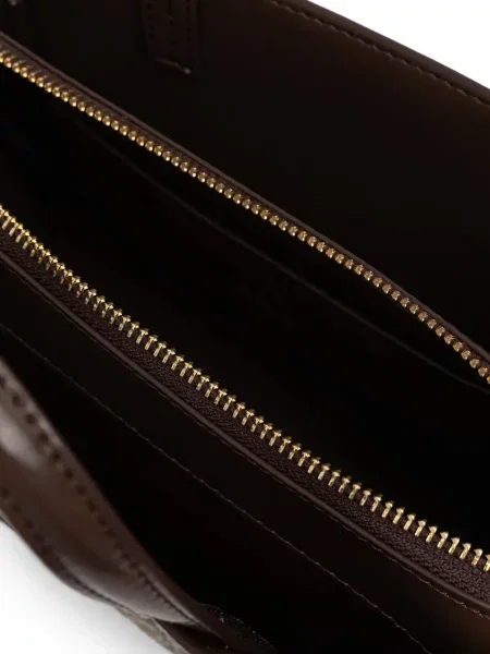 Geantă messenger Dkny cu autograf maro