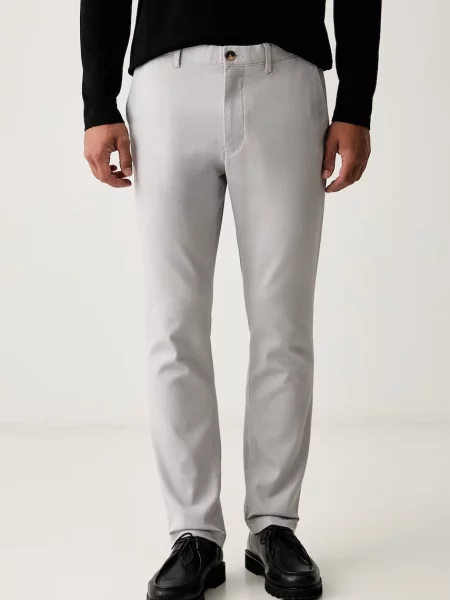 Tommy Hilfiger pantaloni slim fit pentru bărbați din cu gri