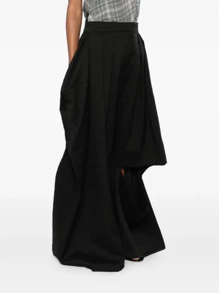 Pantaloni palazzo A.w.a.k.e. Mode drapate negru