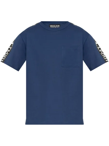 Tricou Versace Jeans Couture cu imagine albastru