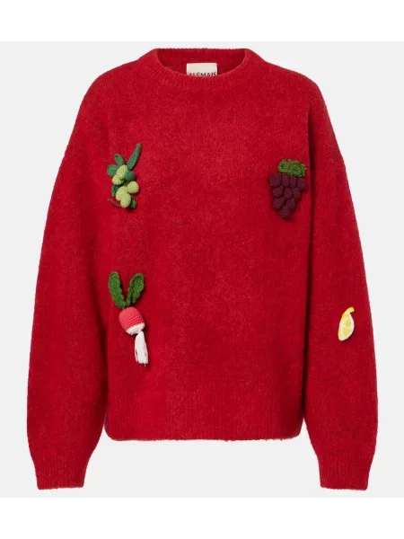 Pulover Alemais de lână roșu