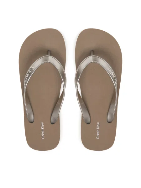 Žabky Calvin Klein Flatform Flip Flop Met Tpu Zlatá